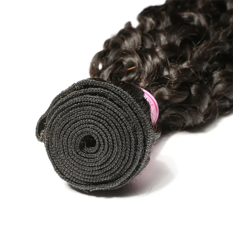 Parksonhair Jerry Curly Human Virgin Hair Weave 1Bundles/Pack