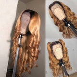 Highlight Lace Front Wig Human Hair Brazilian Body Wave Wig Highlight 13x4 Lace Front Wigs Honey Blonde Ombre Lace Front Wig Remy