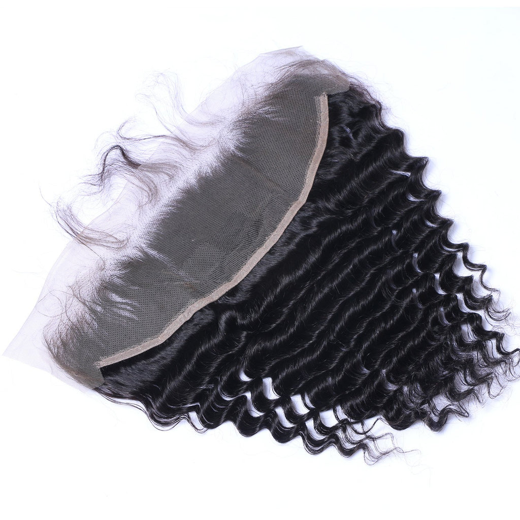 Parksonhair Deep Curly Human Hair 13x4 Lace Frontal