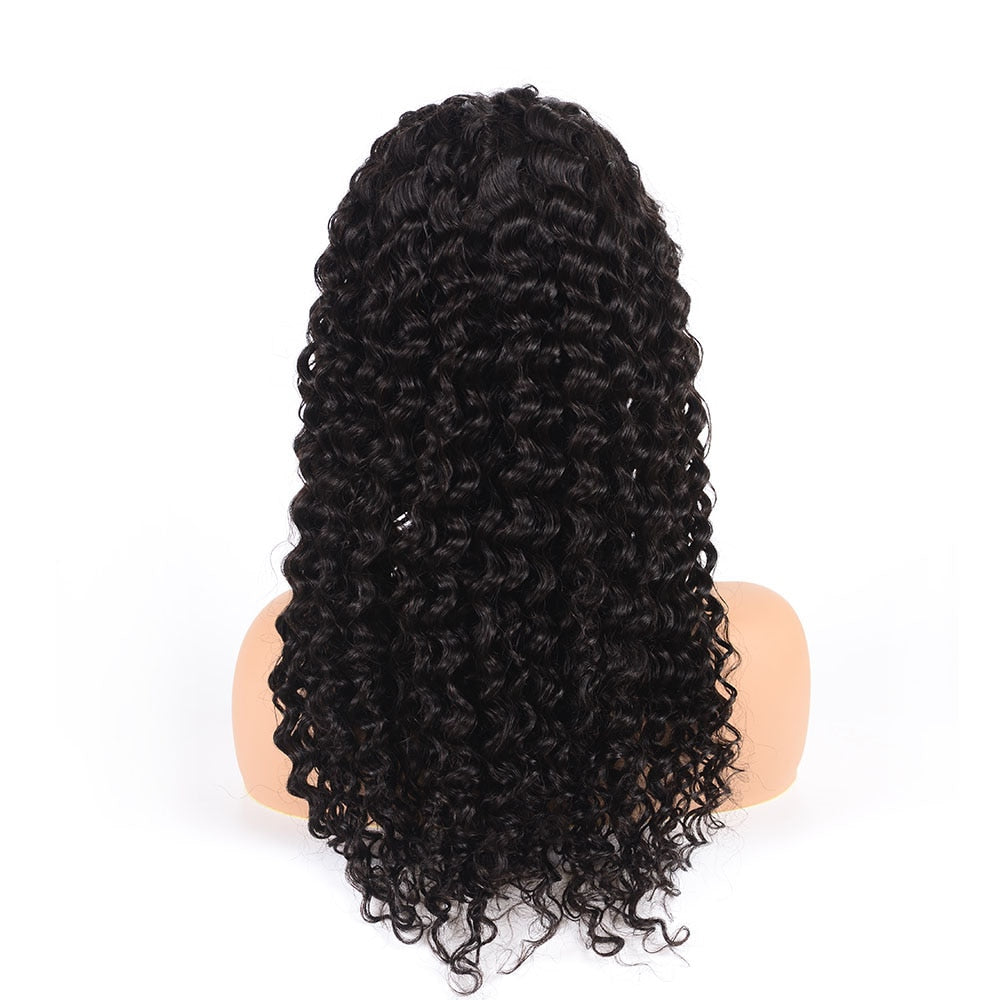 Deep Wave Wig Closure 4x4 13X4 Lace Closure Wig Human Hair Wig Remy 30inch Brazilian Wigs For Black Women Deep Wave Closure Wig