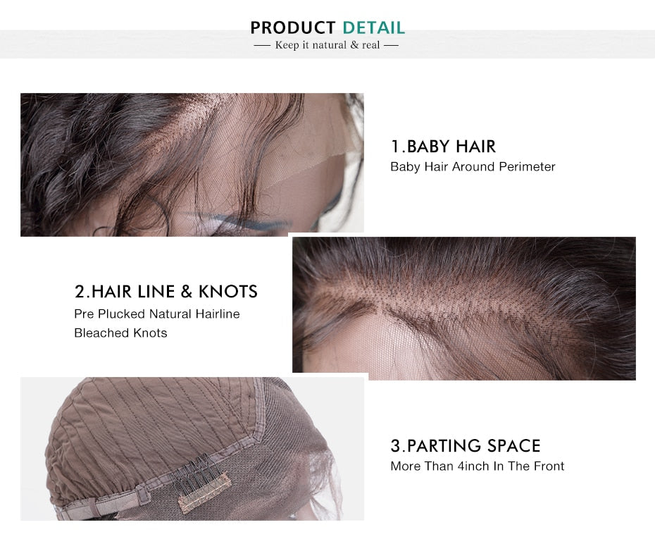 4x4 Short Bob Wigs Lace Closure Wig Human Hair Wigs Straight PrePlucked Hairline 200% Density Brazilian Lace Front Wigs