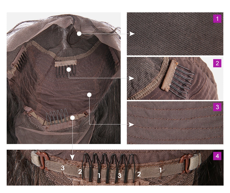 Loose Deep Wave Lace Front Wig For Black Women 180% 4x4 Lace Closure Wig  Human Hair Wigs Brazilian Transparent Lace Wigs