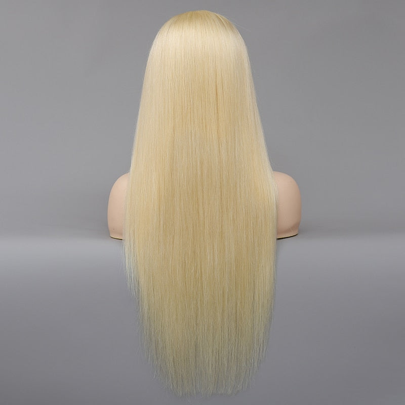 613 Blonde Lace Front Human Hair Wigs For Women Brazilian Straight Pre Plucked Lace Wig 13x4 Lace Frontal Wigs Human Hair 150% Density