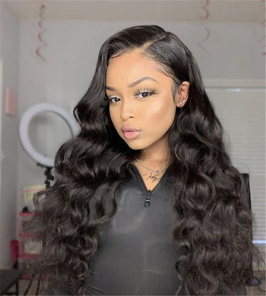 Loose Wave Wig Lace Front Human Hair Wigs Brazilian Human Hair Wigs Remy 360 Lace Frontal Wig Pre-Plucked Closure Wig for Women
