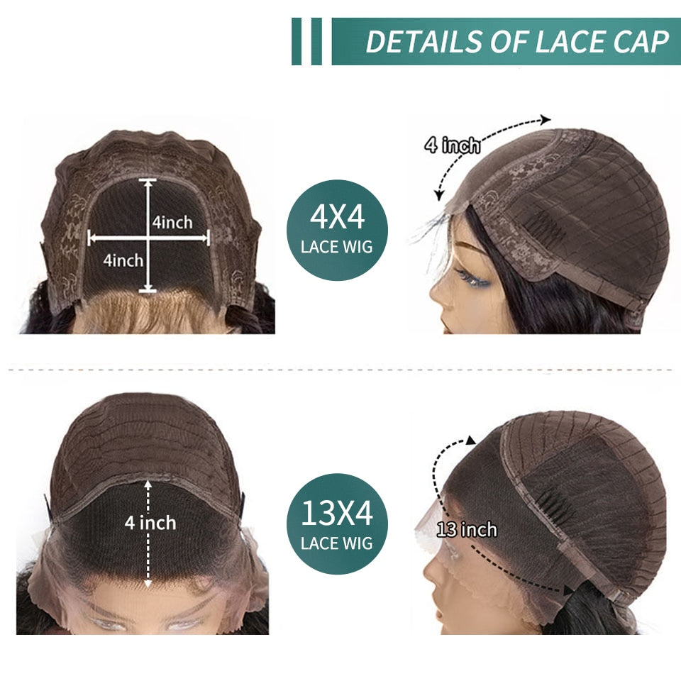 Honey Brown Wig Colored Human Hair Wigs Straight Lace Front Wig 13x4 Frontal Wig For Women Brazilian Remy Closure Wig Prepluck