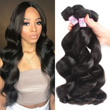 Parksonhair Loose Wave Human Virgin Hair Weave 4 Bundles/Pack