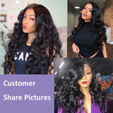 Parksonhair Loose Wave Full Lace Human Hair Wig Natural Color