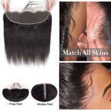 Parksonhair HD Swiss Lace Frontals 13¡Á4 Lace Frontal Straight