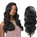 Parksonhair Body Wave Lace Front Human Hair Wig Natural Color