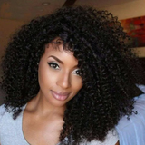 Parksonhair Kinky Curly Human Hair 4 Bundles With 4*4 Lace Closure