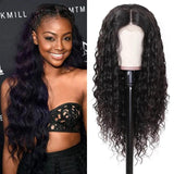 Parksonhair Natural Wave Lace Front Wigs Brazilian Human Hair Natural Color