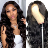 Parksonhair Swiss 5x5 Closure Wig Human Hair Lace Closure Wig Body Wave Natural Color