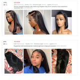 Straight Short Bob Lace Front Wigs Human Hair 13x4 Lace Frontal Wigs Pre-plucked With Baby Hair