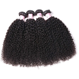 Parksonhair Kinky Curly Human Virgin Hair Weave 4 Bundles/Pack