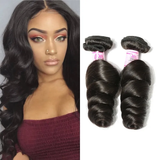 Parksonhair Loose Wave Human Virgin Hair Weave 4 Bundles/Pack