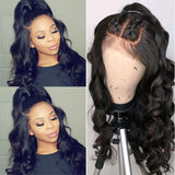 Parksonhair Full Lace Human Hair Wig Body Wave Natural Color