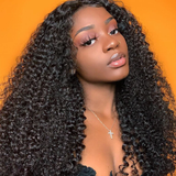 Parksonhair Kinky Curly Human Hair 3 Bundles With 4*4 Lace Closure