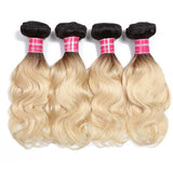 Parksonhair 1B/613 Body Wave Human Virgin Hair Weave 4 Bundles/Pack