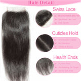 Parksonhair HD Swiss Lace Closure 5x5 Lace Closure Straight