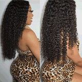 Kinky Curly Wigs For Women Lace Frontal Curly Lace Closure Wig 180% Density Curly Lace Front Human Hair Wigs