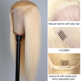 Parksonhair 613 Straight Brazilian Human Hair Lace Wigs