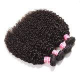 Parksonhair Deep Curly Human Hair 4 Bundles With 4*4 Lace Closure