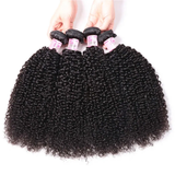 Parksonhair Kinky Curly Human Virgin Hair Weave 4 Bundles/Pack