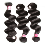 Parksonhair Body Wave Human Hair 3 Bundles With 13*4 Lace Frontal