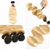 Parksonhair 1B/613 Body Wave Human Virgin Hair Weave 4 Bundles/Pack