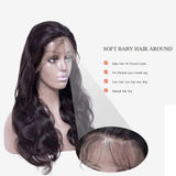 Parksonhair Swiss 5x5 Closure Wig Human Hair Lace Closure Wig Body Wave Natural Color