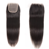 Parksonhair Straight Human Hair 4x4 Lace Closure