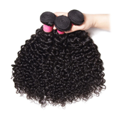 Parksonhair Deep Curly Human Hair 3 Bundles With 13*4 Lace Frontal