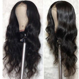 Parksonhair Full Lace Human Hair Wig Body Wave Natural Color