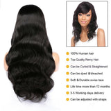 Parksonhair Body Wave Lace Front Human Hair Wig Natural Color