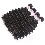 Parksonhair Deep Wave Human Virgin Hair Weave 4 Bundles/Pack