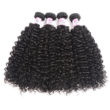 Parksonhair Jerry Curly Human Virgin Hair Weave 4 Bundles/Pack