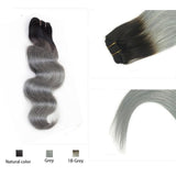 Parksonhair 1B/Grey Body Wave Human Virgin Hair Weave 3 Bundles/Pack