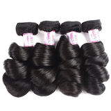 Parksonhair Loose Wave Human Virgin Hair Weave 4 Bundles/Pack