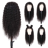 Parksonhair Deep Wave Lace Front Wigs Human Hair Wig Natural Color for Black Women Glueless Pre Plucked with Baby Hair