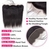 Parksonhair HD Swiss Lace Frontals 13¡Á4 Lace Frontal Straight