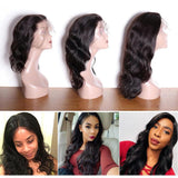 Parksonhair Body Wave Lace Front Human Hair Wig Natural Color