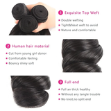 Parksonhair Loose Wave Human Virgin Hair Weave 4 Bundles/Pack