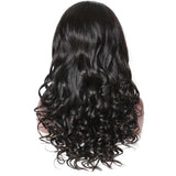 Parksonhair Natural Wave Lace Front Wigs Brazilian Human Hair Natural Color