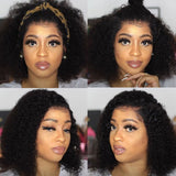 Curly Lace Front Wigs For Women Kinky Curly Lace Frontal Wig 4X4 Lace Closure Bob Wig Brazilian Curly Human Hair Wigs