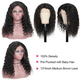 Parksonhair Loose Wave Lace Front Wigs Brazilian Human Hair Natural Color