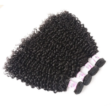 Parksonhair Jerry Curly Human Virgin Hair Weave 4 Bundles/Pack