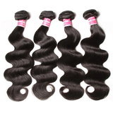 Parksonhair Body Wave Human Hair 4 Bundles With 13*4 Lace Frontal