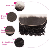 Parksonhair Loose Wave Human Hair 4 Bundles With 13*4 Lace Frontal