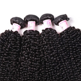 Parksonhair Kinky Curly Human Virgin Hair Weave 4 Bundles/Pack