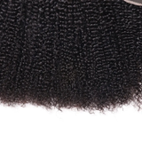 Parksonhair Kinky Curly Human Hair 4 Bundles With 4*4 Lace Closure